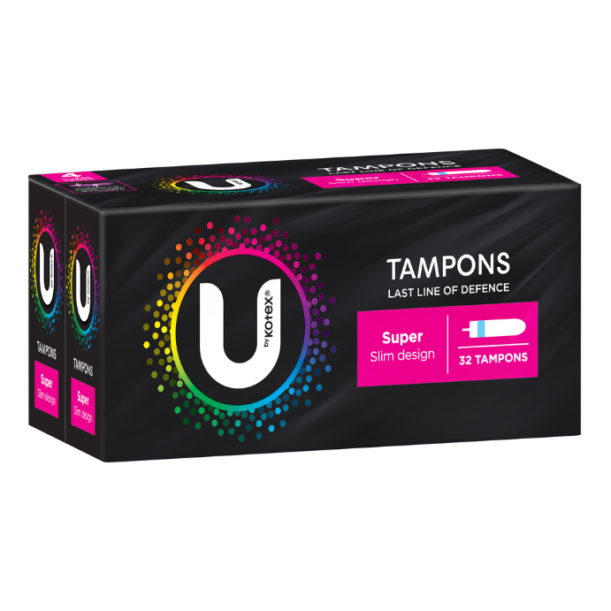 U By Kotex Slim Tampons Super 32 Pack