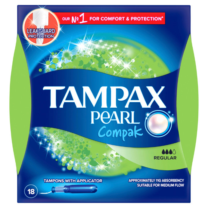 Tampax Pearl Compak Regular 18 Pack