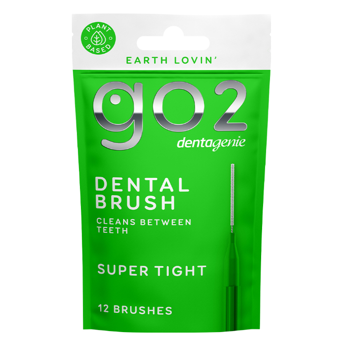 Dentagenie Interdental Brush Green Super Tight 12 Pack