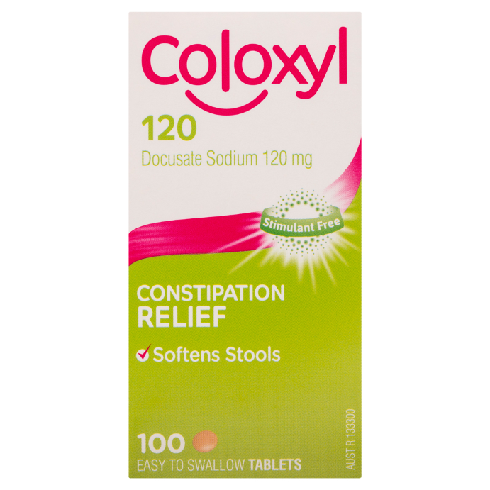 Coloxyl 120 Docusate Sodium 120mg 100 Tablets