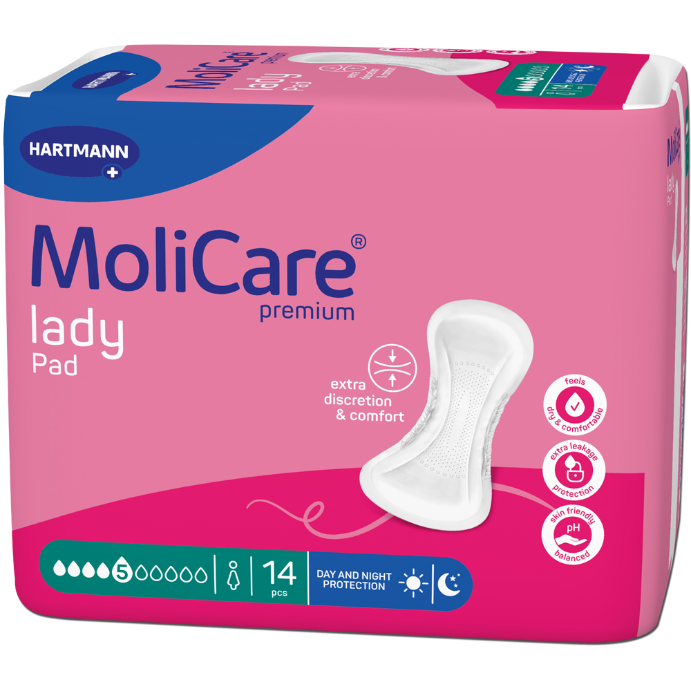 MoliCare Premium Lady Pad 5 Drops 14 Pack