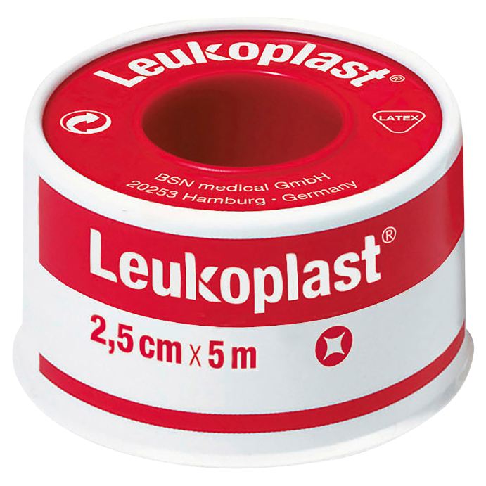 LEUKO Leukoplast Normal Rubber Tapes 2.5cm x 5m