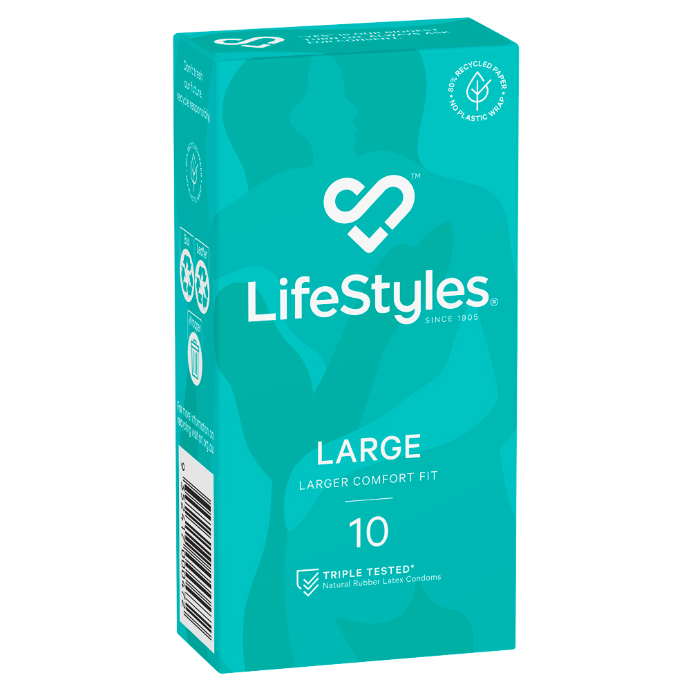 LifeStyles Large Condoms 10 Pack