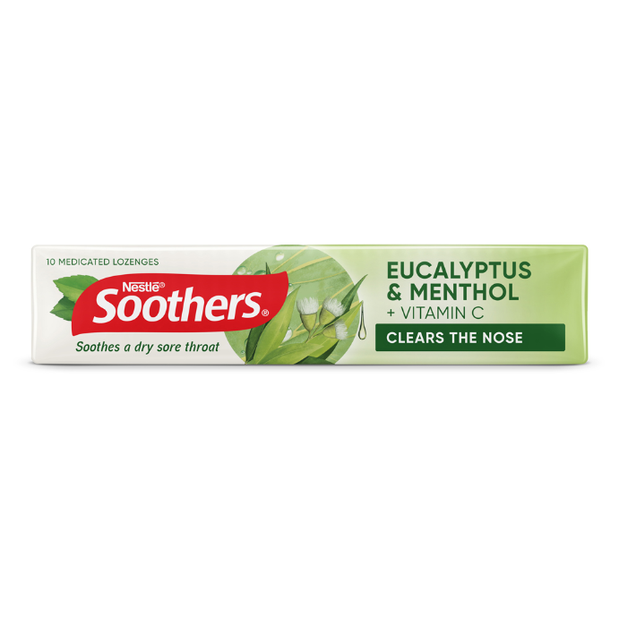 Soothers Eucalyptus & Menthol 10 Lozenges