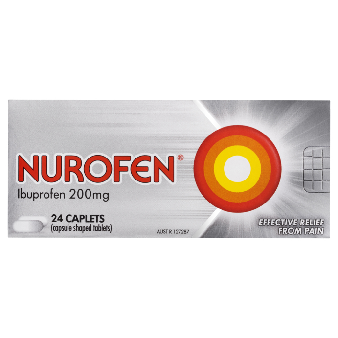 Nurofen Ibuprofen 200mg 24 Caplets