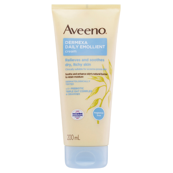 Aveeno Dermexa Daily Emollient Fragrance Free Body Cream 200mL