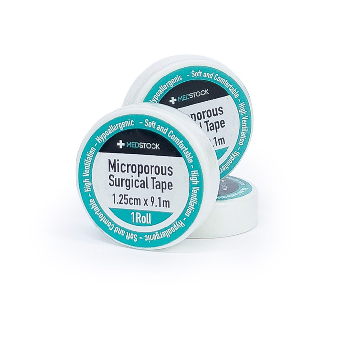 Medstock Microporous Tape 1.25cm x 1.9m 1 Roll
