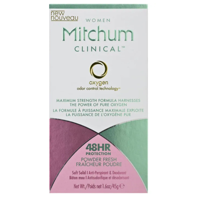 Mitchum Women Clinical Antiperspirant Deodorant Powder Fresh 45g