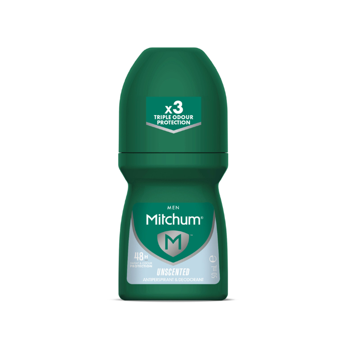 Mitchum Men Antiperspirant Roll-On Deodorant Unscented 50mL
