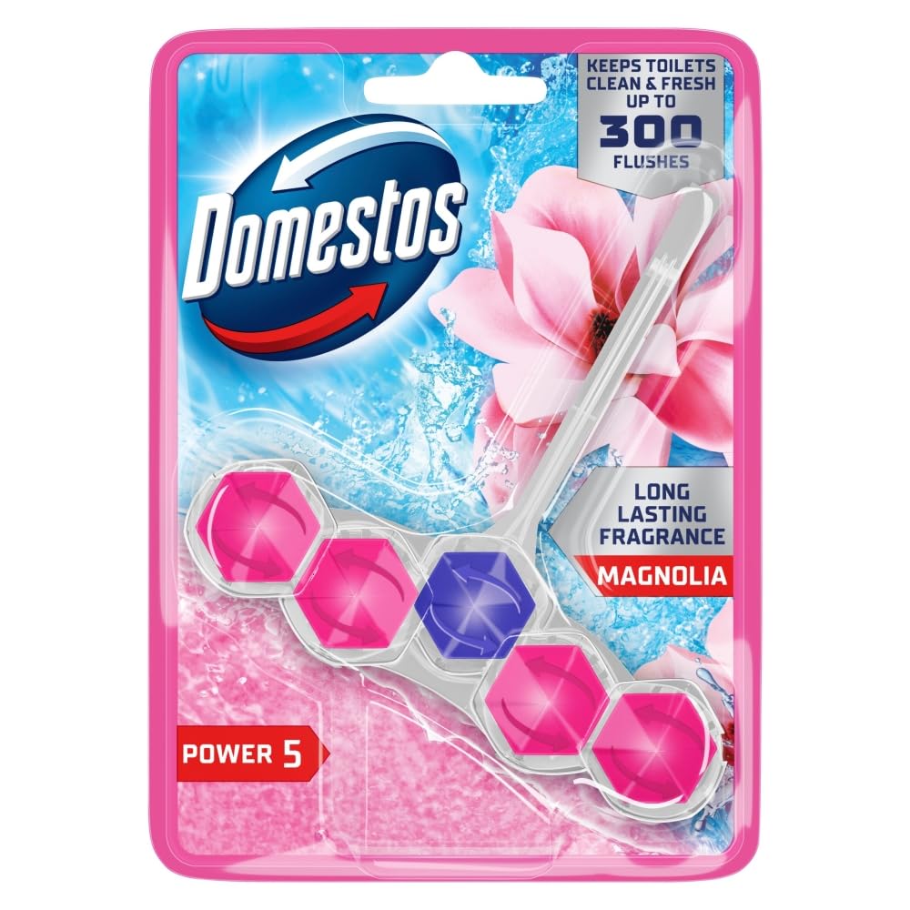 Domestos Toilet Cage Power 5 Pink Magnolia 50g