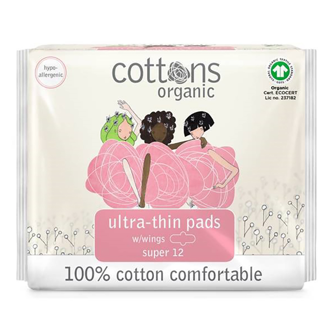 Cottons Ultra Thin Pads Super 12 Pack
