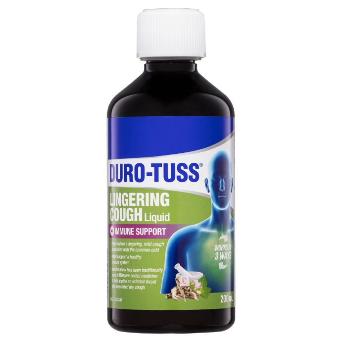 Duro-Tuss Lingering Cough Liquid Immune Support 200mL