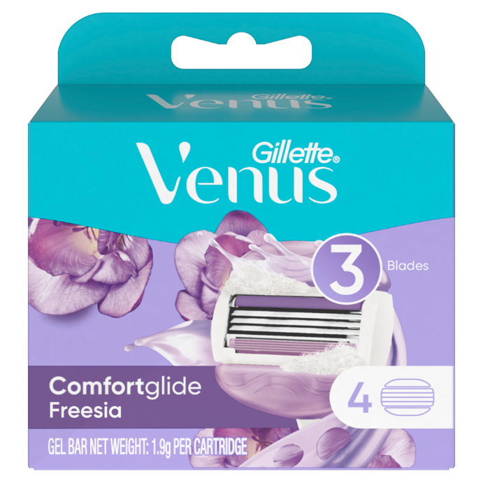 Gillette Venus Comfortglide Freesia Blade 4 Pack