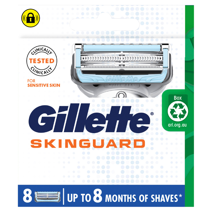 Gillette SkinGuard Blade Cartridge Refills 8 Pack