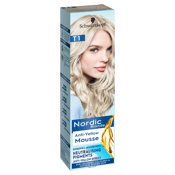 Schwarzkopf Nordic Blonde T1 Anti-Yellow Mousse 92g