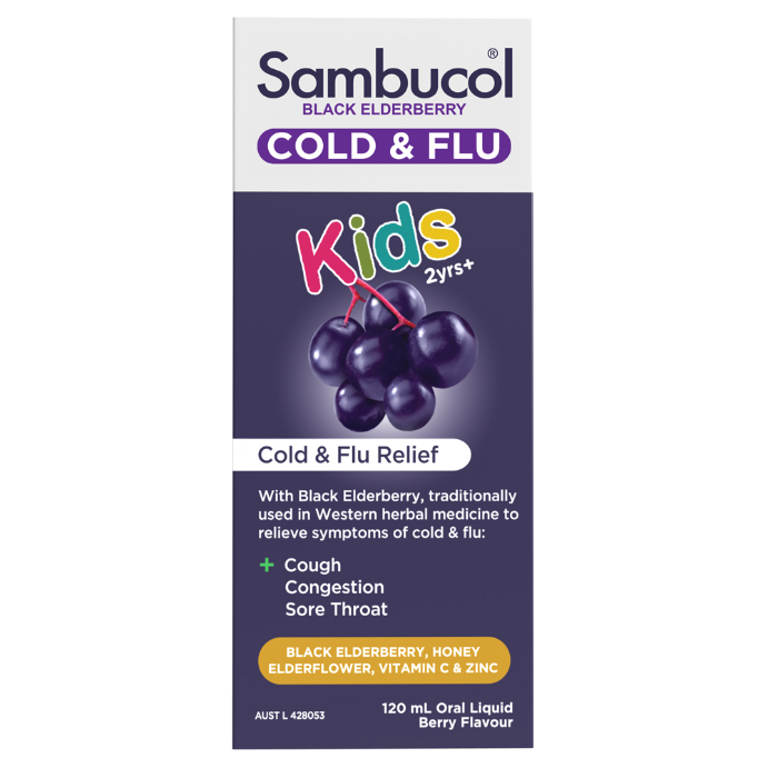 Sambucol Kids Cold & Flu Liquid 120mL