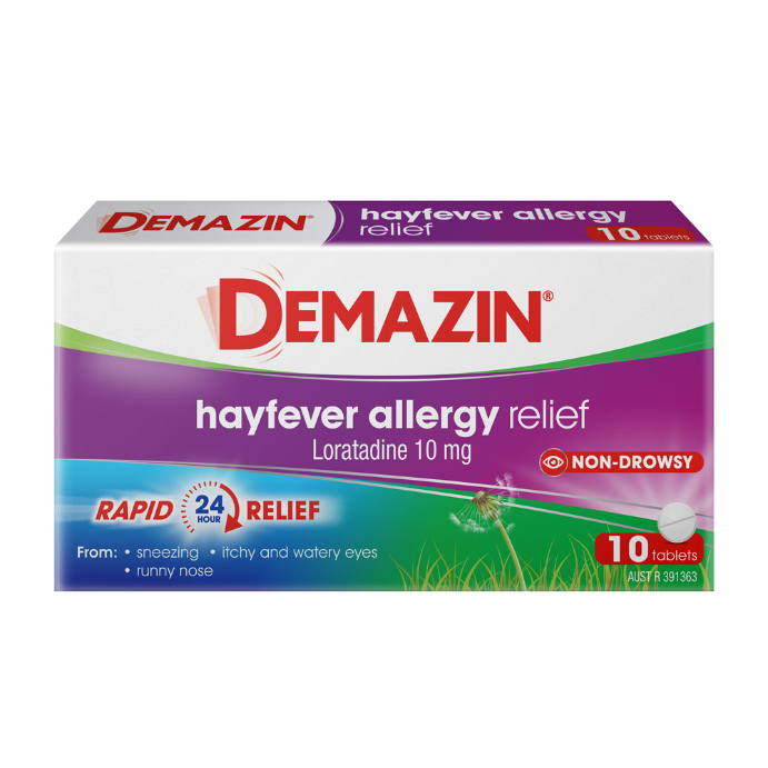 Demazin Allergy + Hayfever Relief Non-Drowsy 10 Tablets