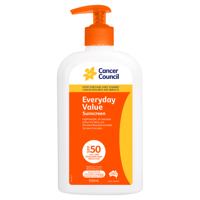 Cancer Council Everyday Value Sunscreen SPF 50 500mL