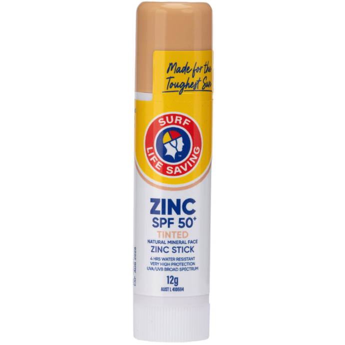 Surf Life Saving Australia Sunscreen SPF50+ Zinc Stick 12g