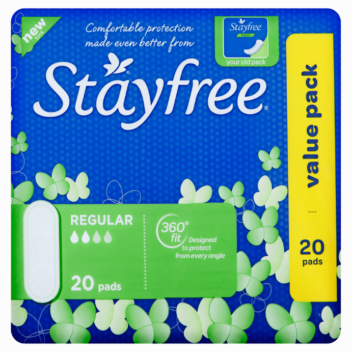 Stayfree Regular 20 Pack