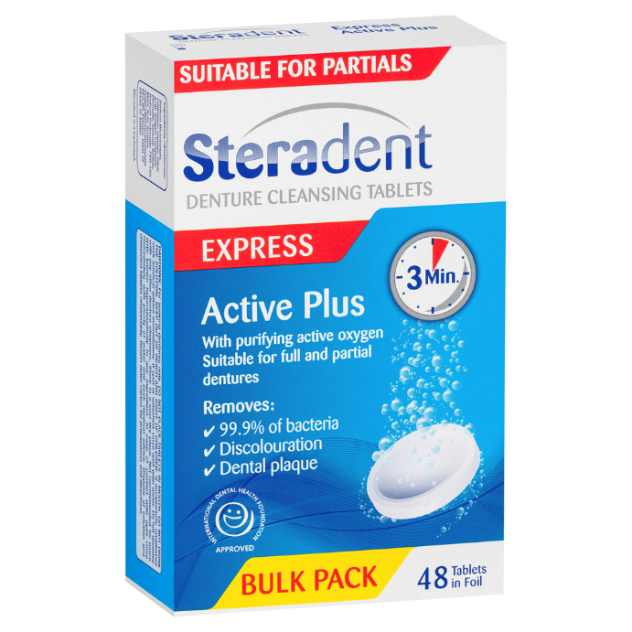 Steradent Active Plus Tablets 48 Tablets