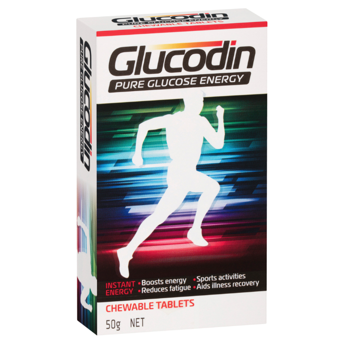 GLUCODIN Pure Glucose Energy Chewable Tablets 50g
