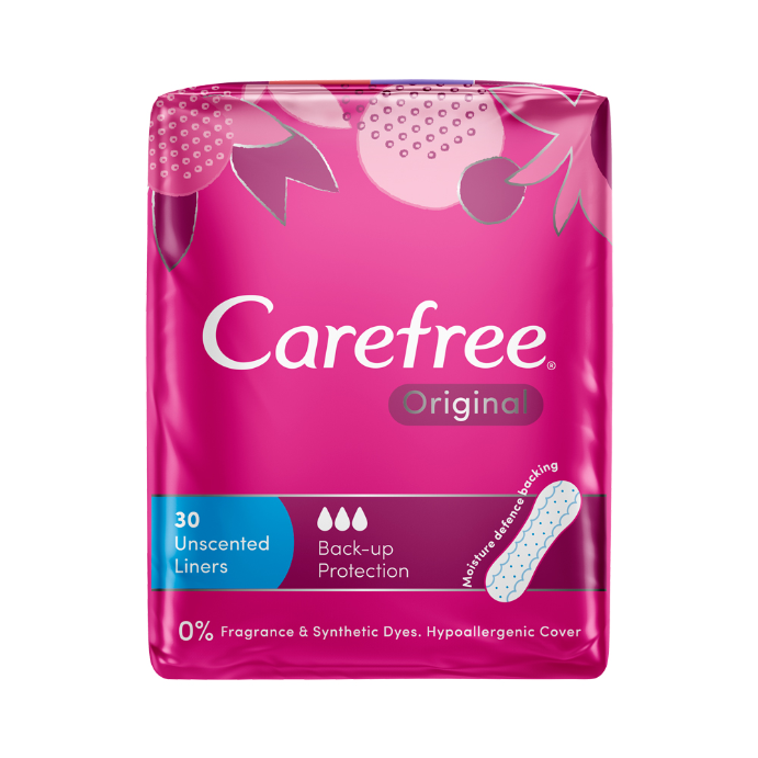 Carefree Original Back Up Protection Liners 30 Pack