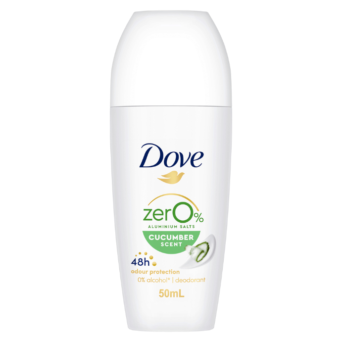 Dove Women Zero % Aluminium Salts 48H Roll-On Cucumber 50mL