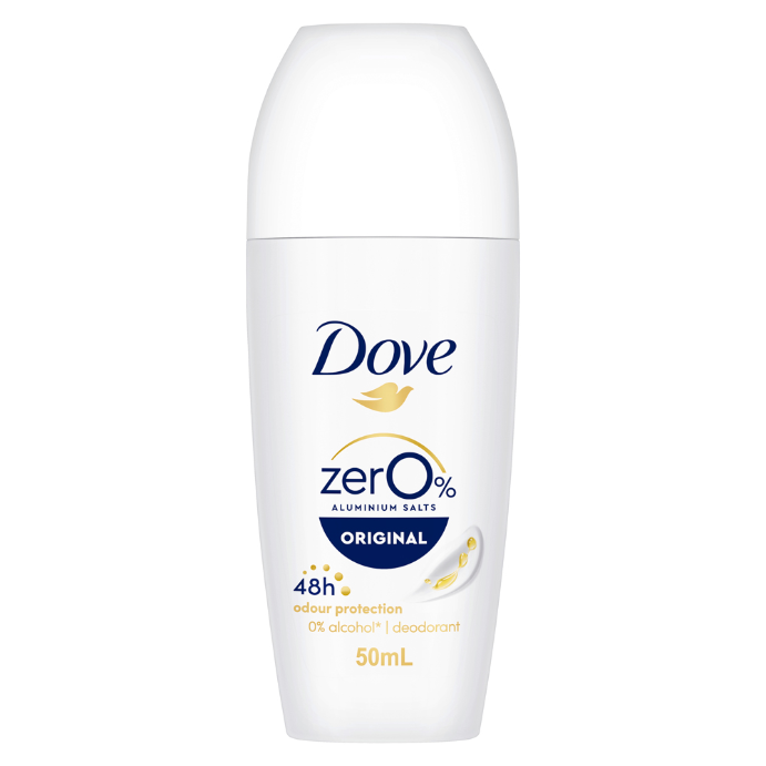 Dove Women Zero % Aluminium Salts 48H Roll-On Original 50mL