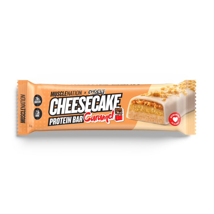 Muscle Nation Cheesecake Protein Bar Caramel 50g