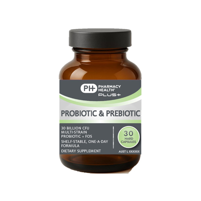 Pharmacy Health Plus Probiotic & Prebiotic 30 Capsules
