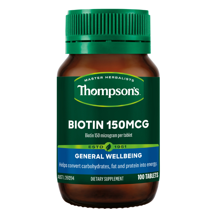 Thompson's Biotin 150mcg 100 Tablets