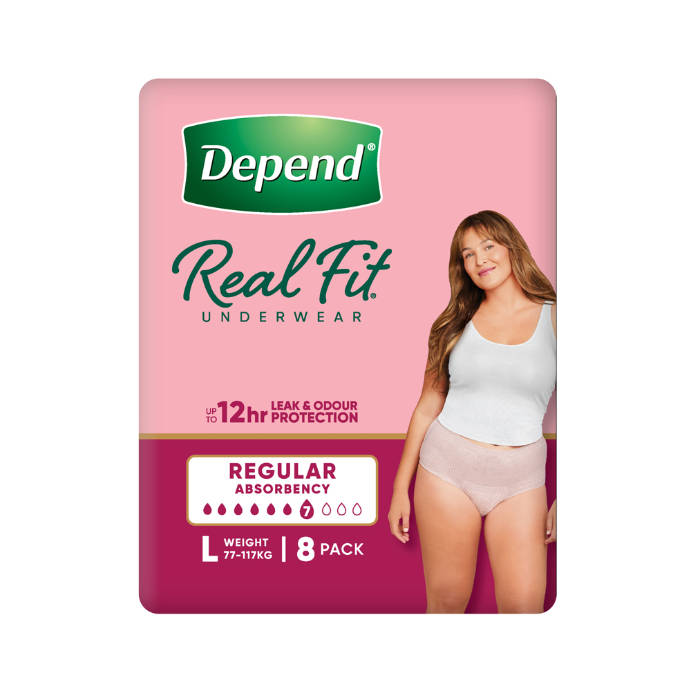 Depend Realfit Underwear for Women Large 8 Pack