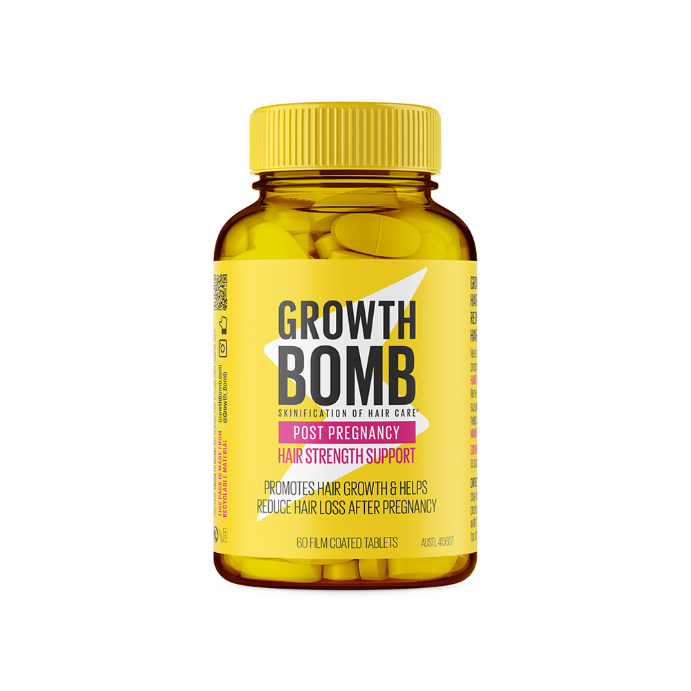 GROWTH BOMB Post Pregnancy Hair Strength Support 60 Tablets