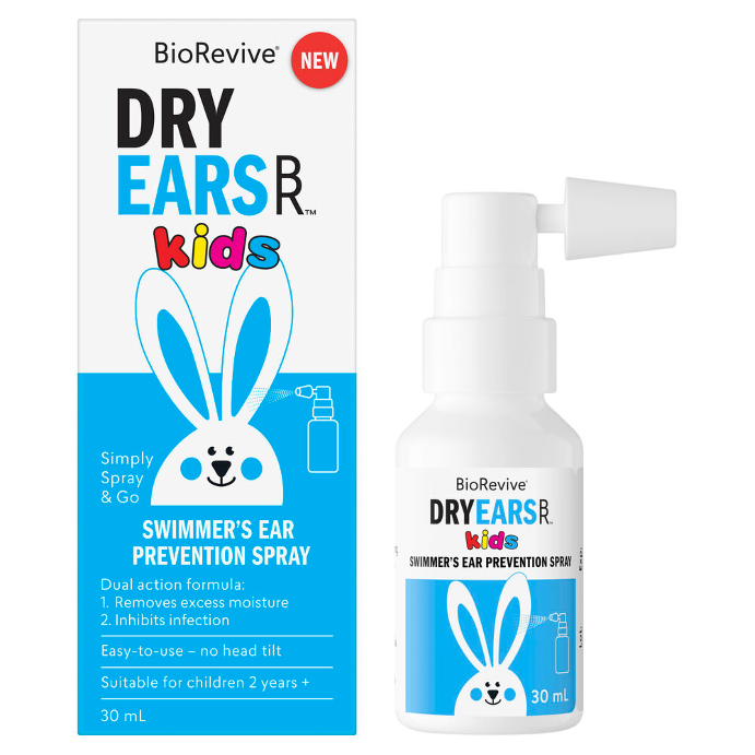 BioRevive DryEars Kids Swimmer's Ear Prevention Spray Blue 30mL
