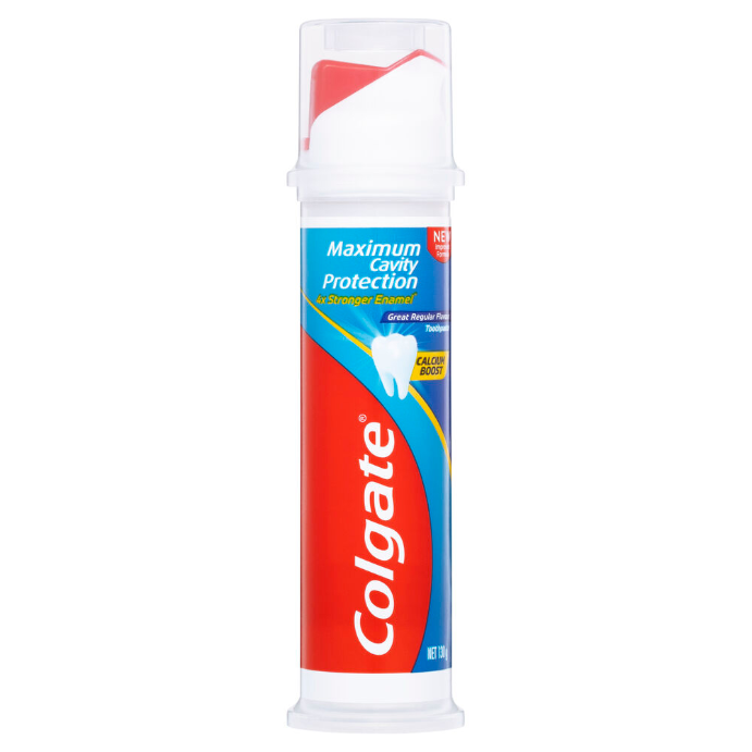 Colgate Maximum Cavity Protection Great Regular Flavour with Calcium Booth Toothpaste 130g