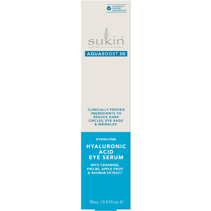 Sukin AquaBoost 3D Hyaluronic Acid Eye Serum 15mL