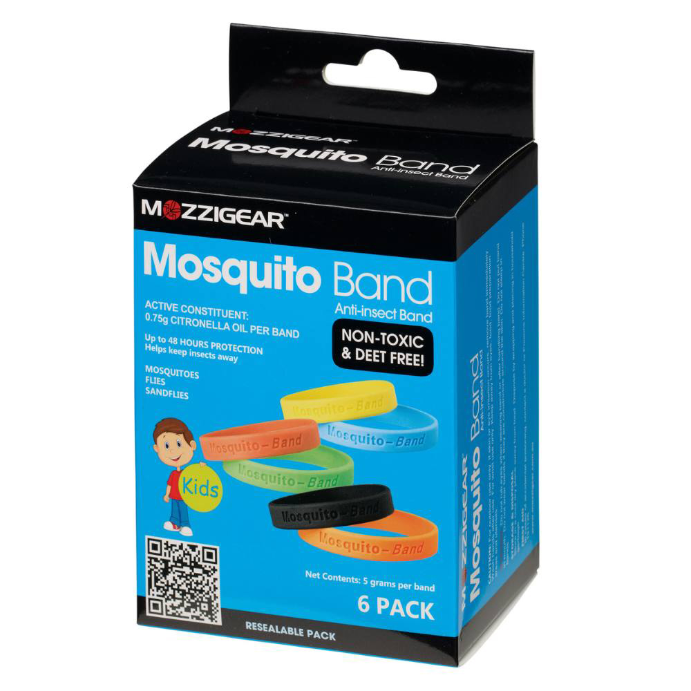 MOZZIEGEAR Kids Mosquito Band 6 Pack
