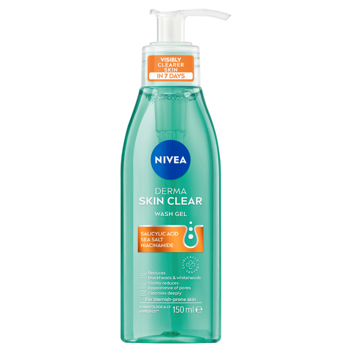 NIVEA Derma Skin Clear Wash Gel 150mL