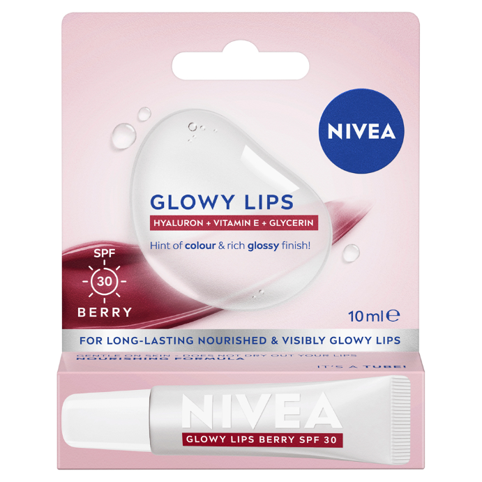 NIVEA Glowy Lips Berry SPF30 10mL
