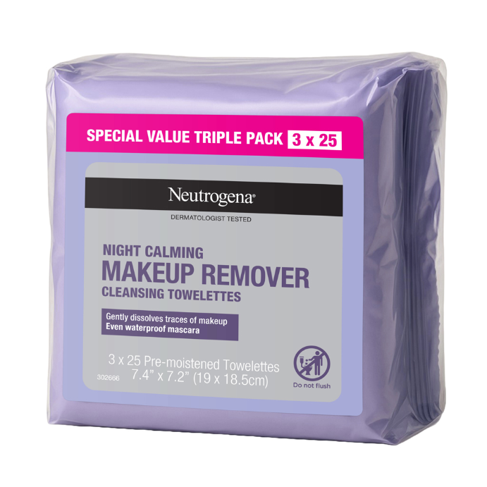 Neutrogena® Neutrogena Night Calming Wipes Triple Pack