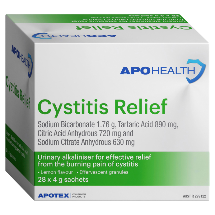 APO HEALTH Cystitis Relief 4g 28 Sachets