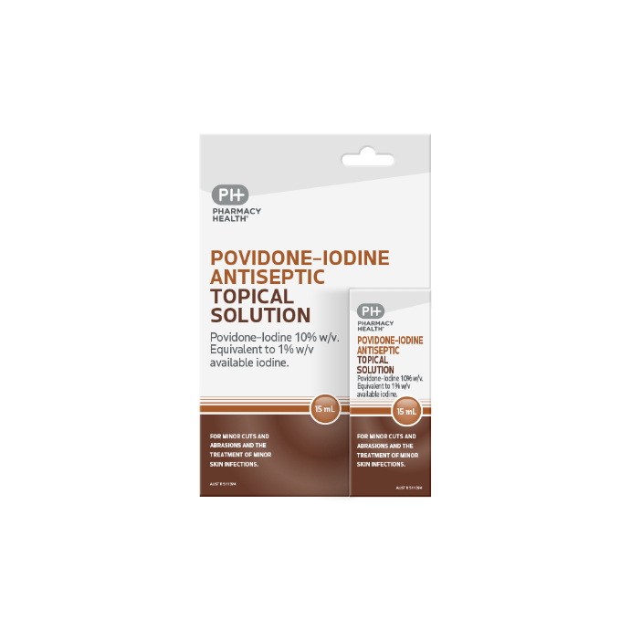Pharmacy Health Antiseptic Topical Solution Pov Iodine 15mL