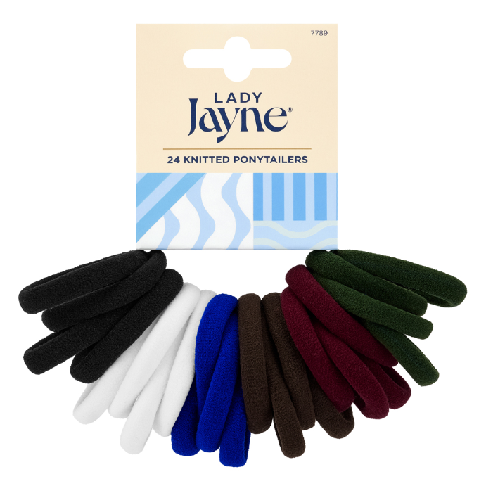 Lady Jayne School Soft Knitted Ponytailers 24 Pack