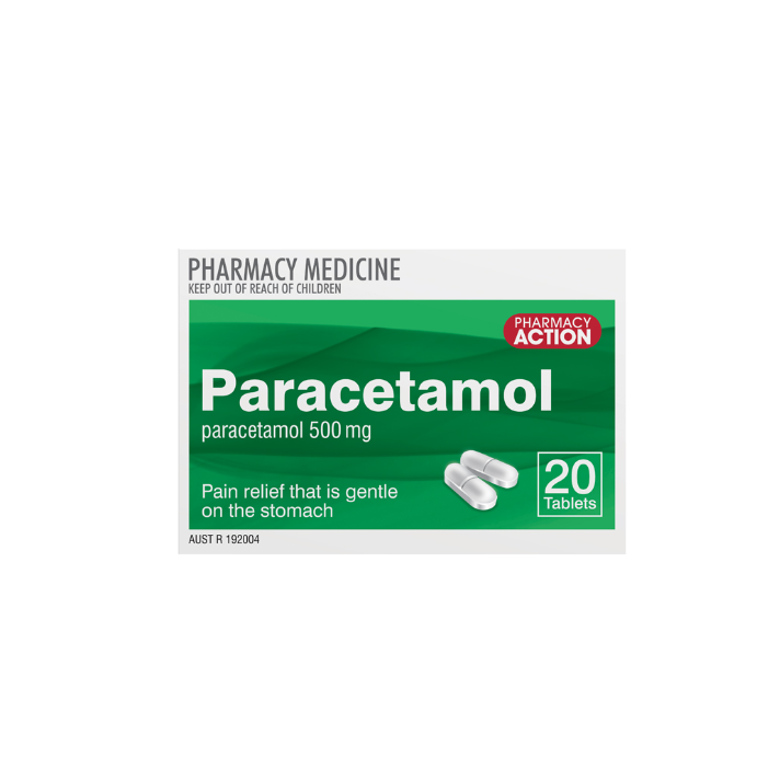 Pa Paracetamol 500mg 20 Tablets