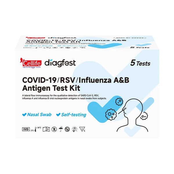 Cellife Covid19/rsv/flua & b (nasal) 5 Pack