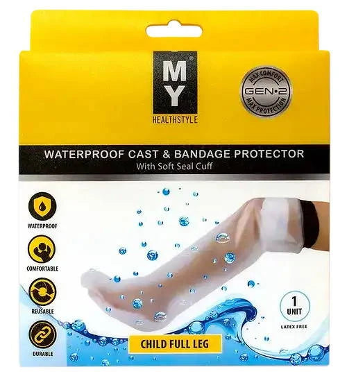 MY Waterproof Cast & Bandage Protector - Child Full Leg