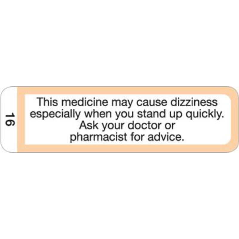 FILDES Cautionary Advisory Labels No.16 1000 Pack