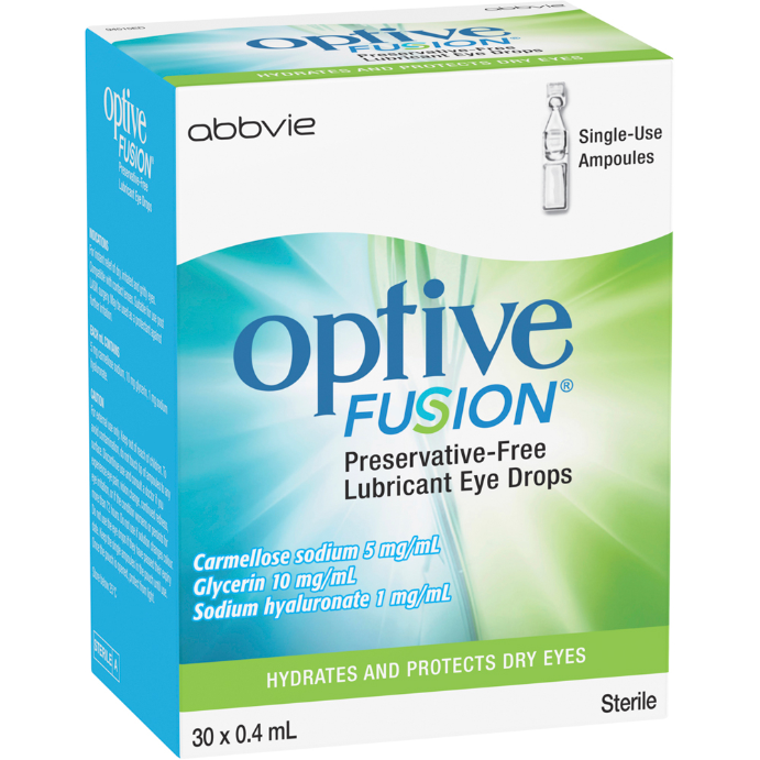 Optive Fusion Lubricant Eye Drops 30 x 0.4mL