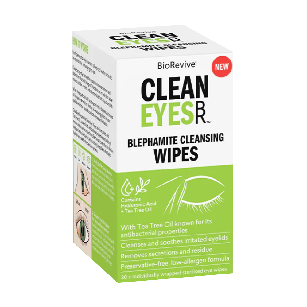 Cleaneyes Blephamite Cleansing Wipes 30 Pack